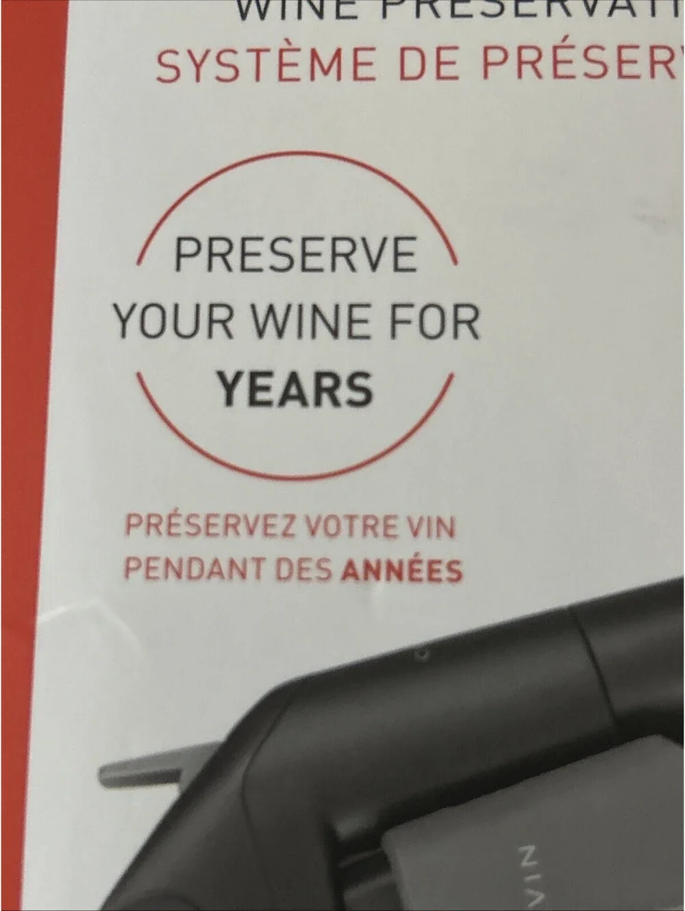 CORVAIN Model Three Wine Preservation System NEW SEALED Black Pour WITH Cork!